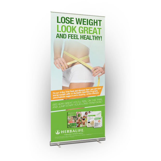 Herbalife Nutrition Look Great Roll-Up Banner